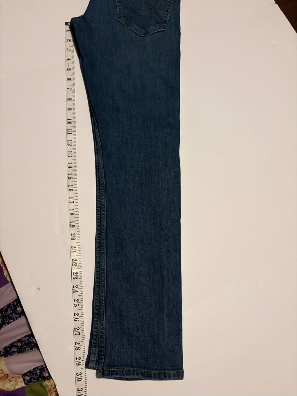 Levi's 502 Regular Taper Jeans Blue Denim 29x32 - Picture 15 of 16